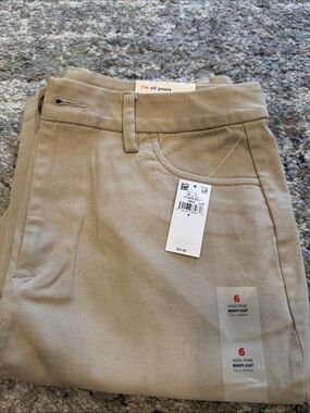 Old Navy Beige Boot-Cut Pants